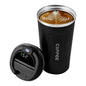 Stainless Steel Smart Coffee Tumbler with digital meter
